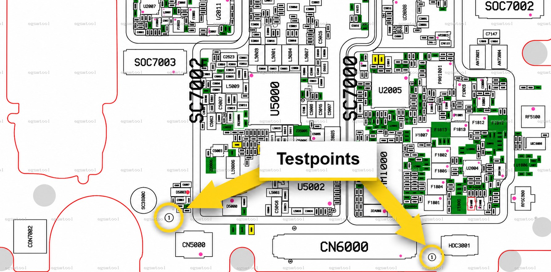 Samsung Samsung Galaxy A21s models   SM-A217F   SM-A217M   SM-A217N test point diagram — EDL ISP BROM pinout