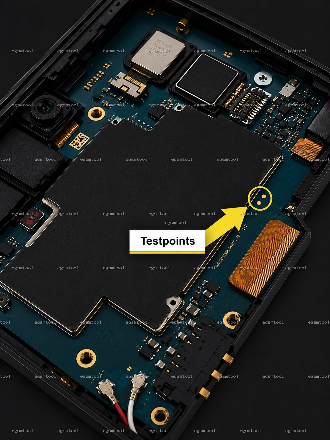 Samsung Samsung Galaxy Xcover 6 Pro 5G SM G736B test point diagram — EDL ISP BROM pinout