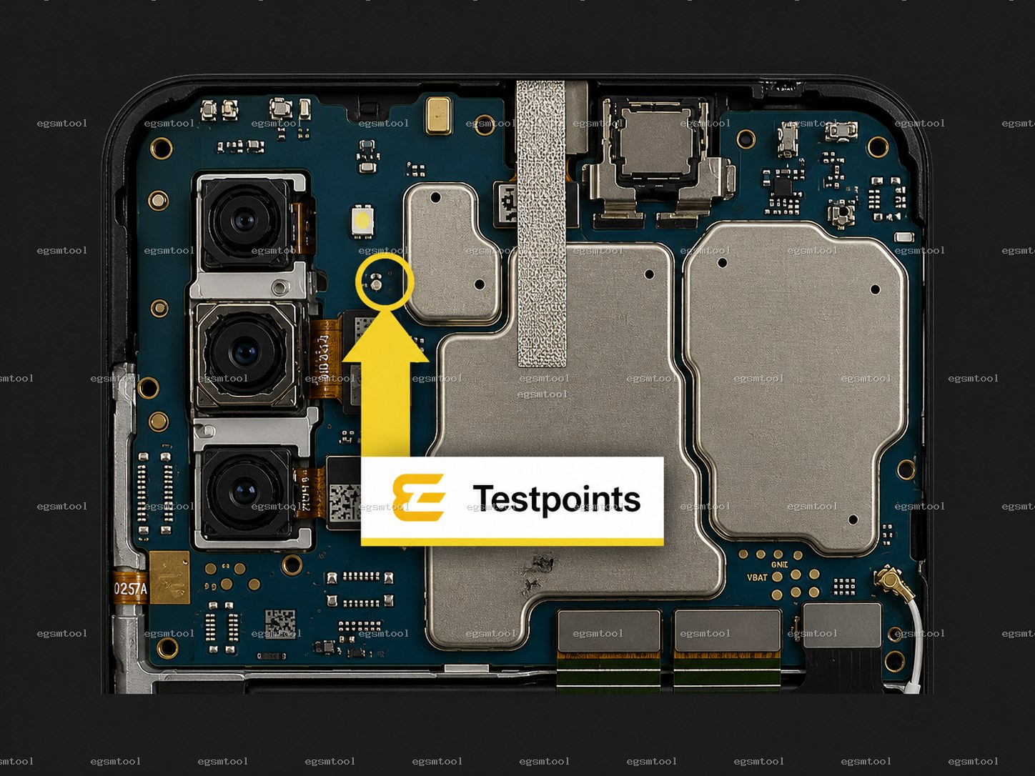 Samsung Samsung Galaxy A02s models    SM-A025F test point diagram — EDL ISP BROM pinout