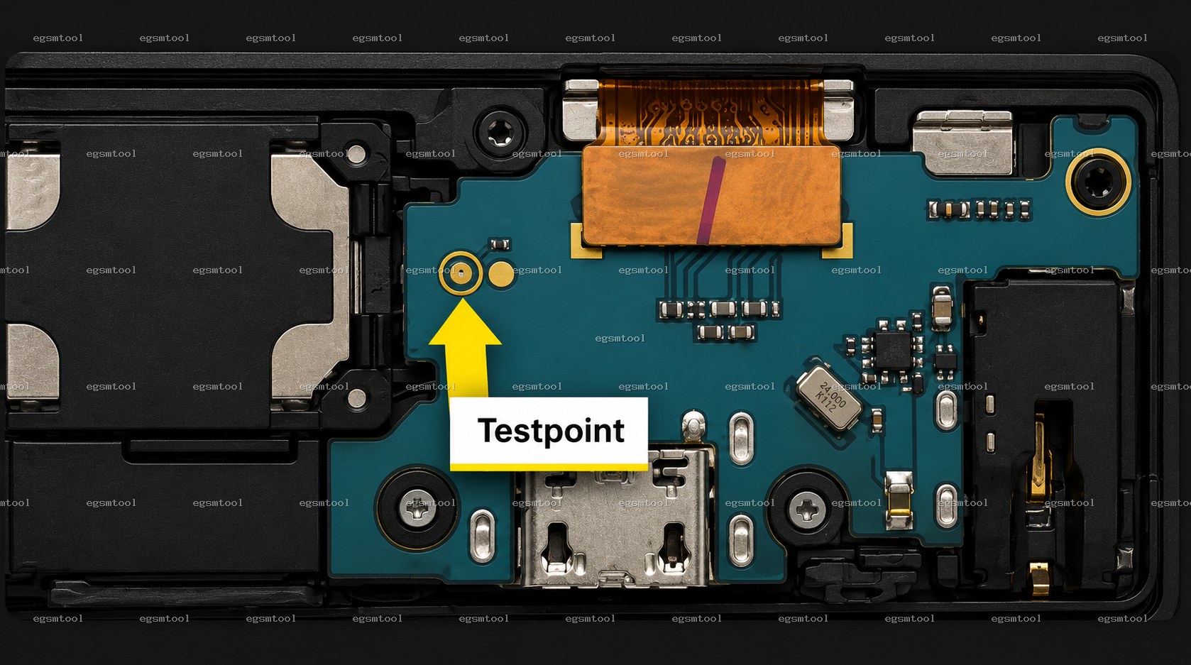 Samsung Samsung Galaxy A01 SM A013M SM A013G SM A013F test point diagram — EDL ISP BROM pinout