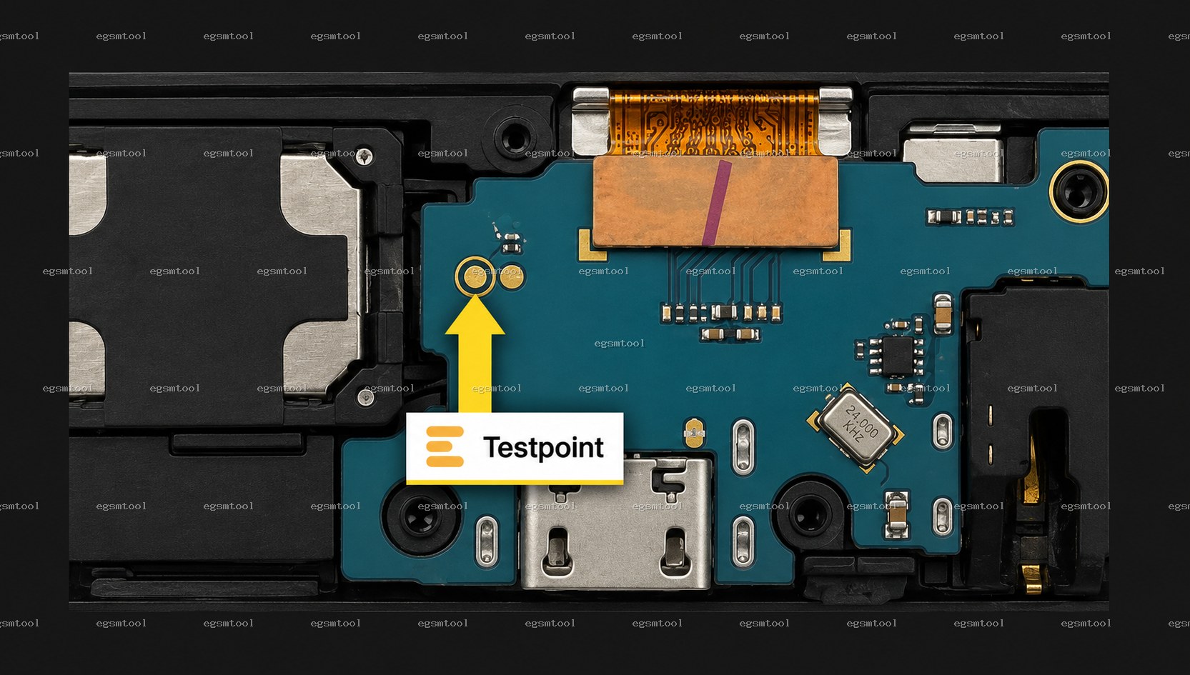 Samsung Samsung Galaxy M01 SM M013F test point diagram — EDL ISP BROM pinout