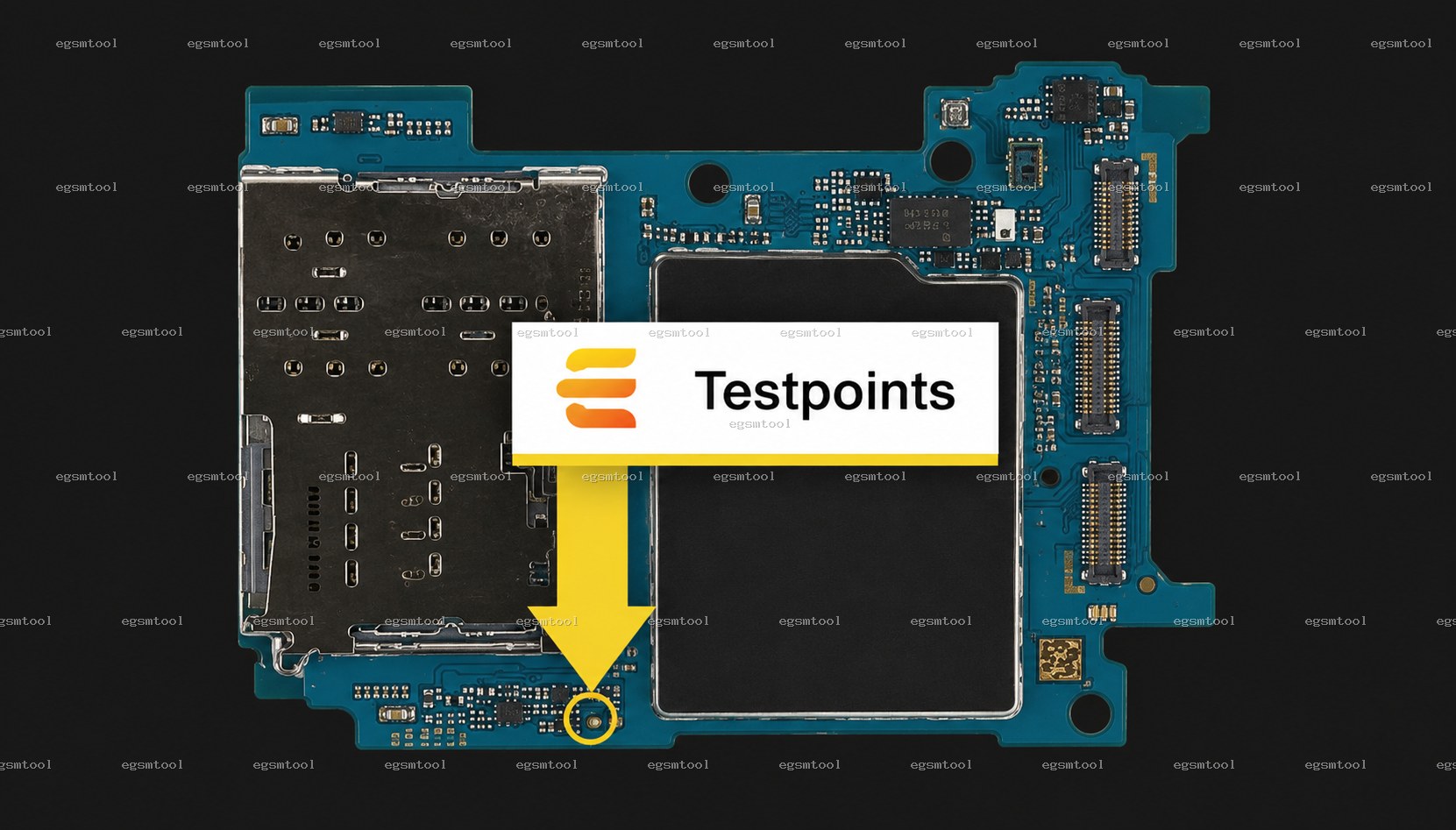 Samsung Samsung Galaxy A31 SM A315N test point diagram — EDL ISP BROM pinout