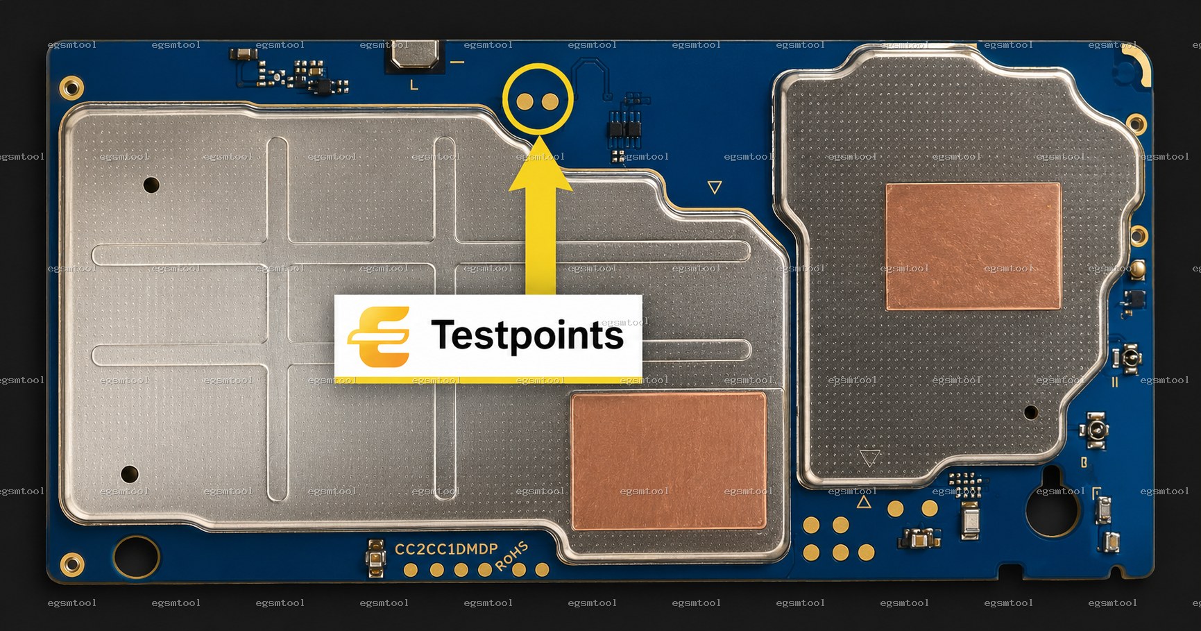 Samsung Samsung Galaxy Tab A9 models SM X115 test point diagram — EDL ISP BROM pinout