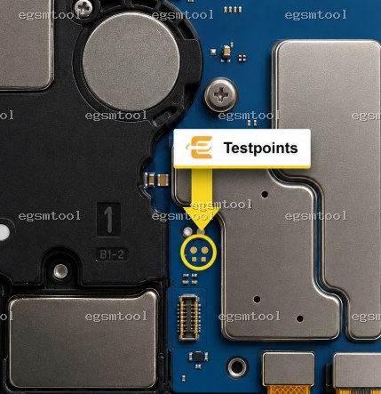 Samsung Samsung Galaxy Tab S7 WiFi models SM T870 test point diagram — EDL ISP BROM pinout