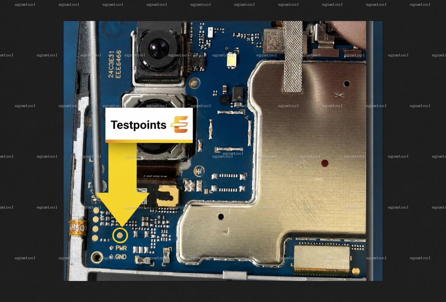 Samsung Samsung Galaxy A03 models      SM-A035G test point diagram — EDL ISP BROM pinout