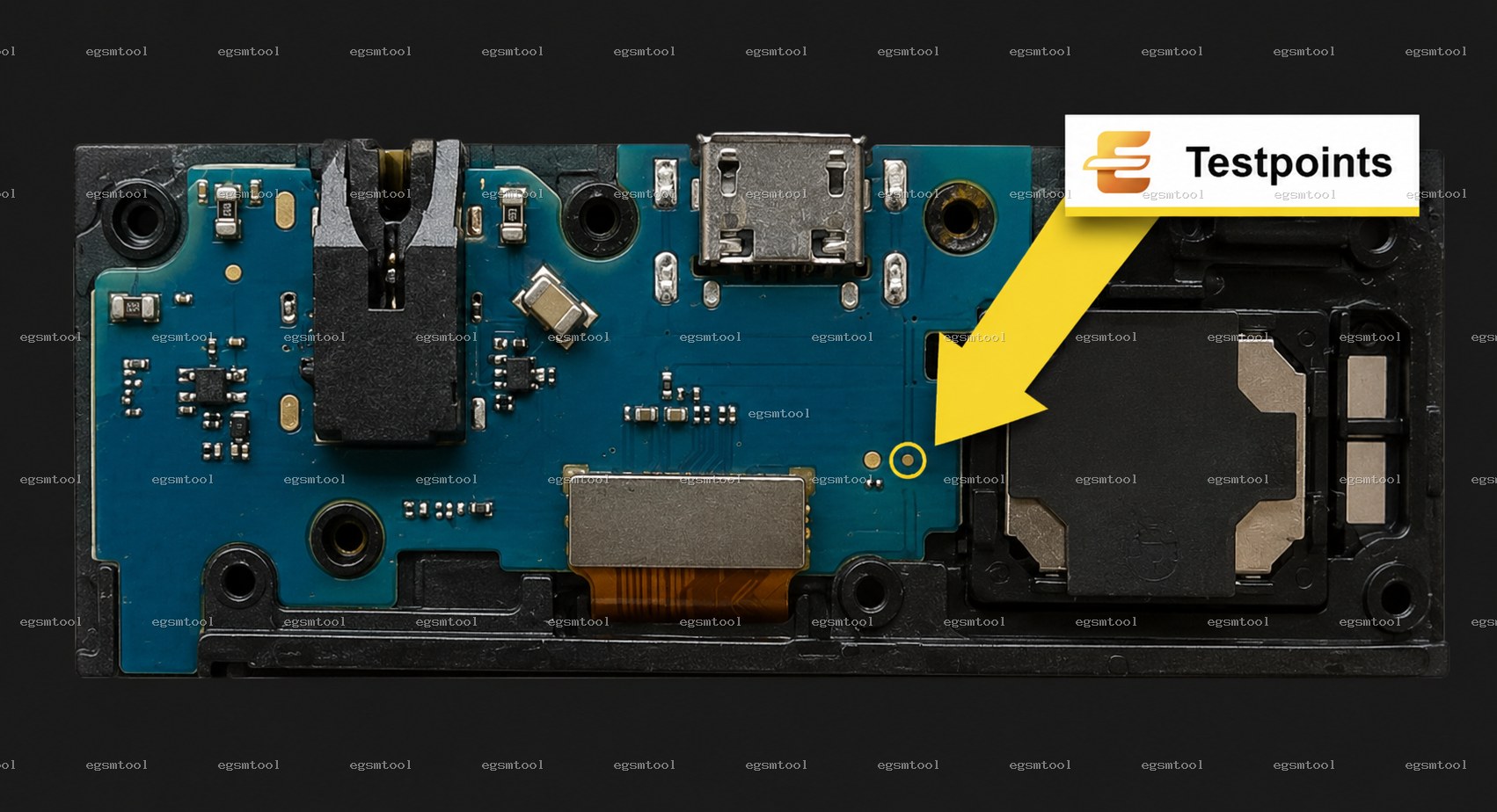 Samsung Samsung Galaxy A3 SM A3009 test point diagram — EDL ISP BROM pinout