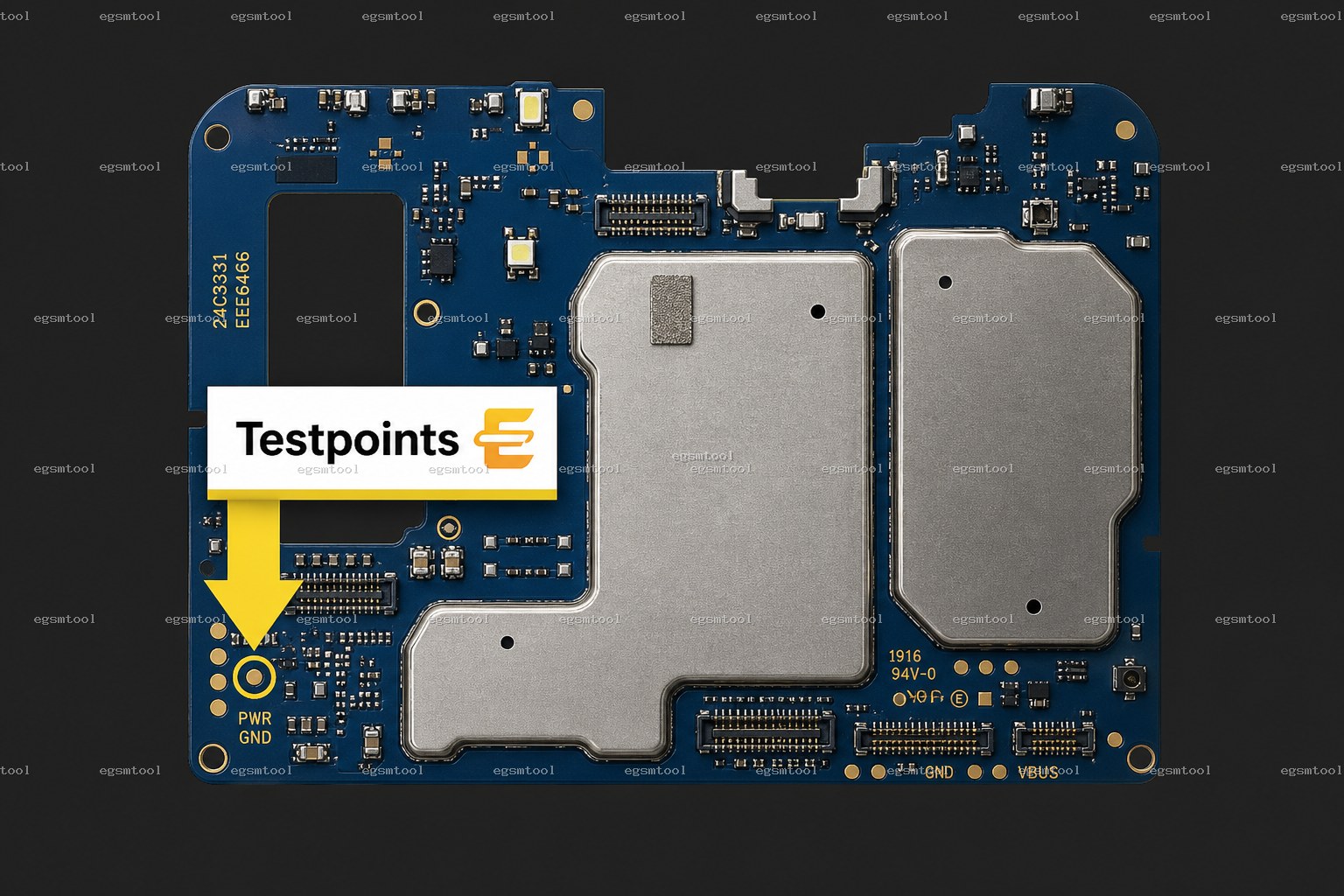 Samsung Samsung Galaxy A03 models   SM-A035M test point diagram — EDL ISP BROM pinout