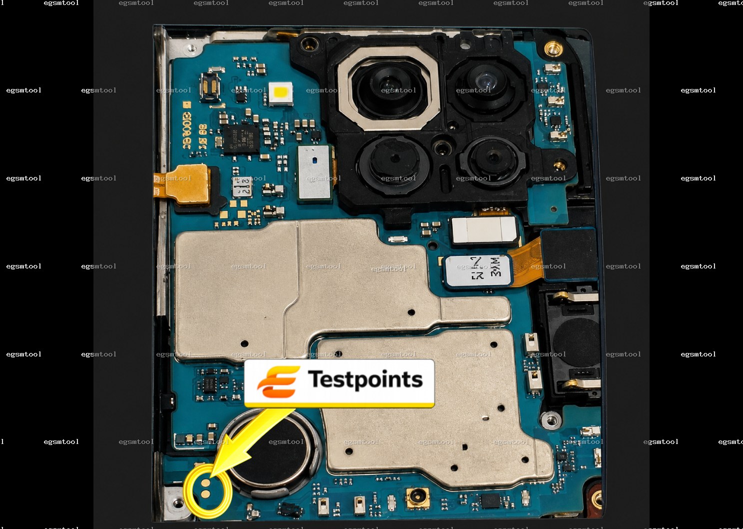Samsung Samsung Galaxy A22 SM A225F SM A225M test point diagram — EDL ISP BROM pinout