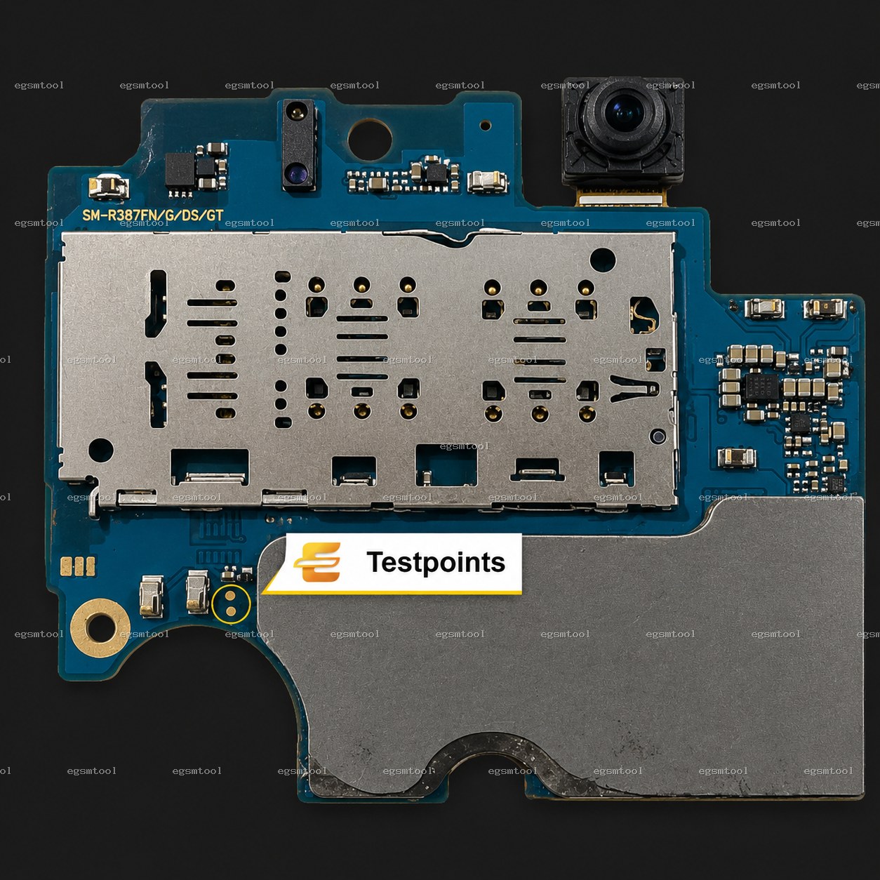Samsung Samsung Galaxy A30s SM A307FN SM A307G test point diagram — EDL ISP BROM pinout