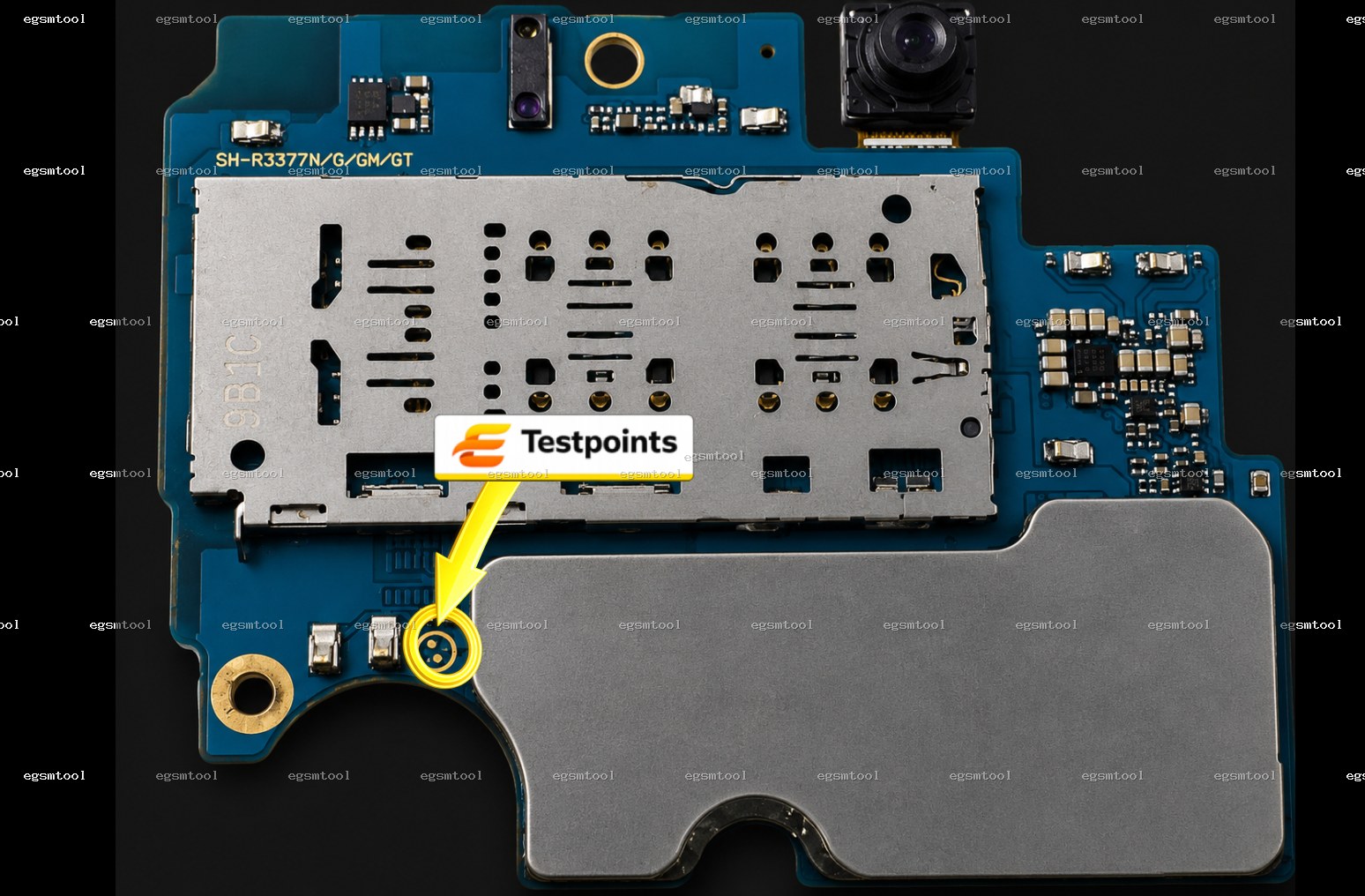Samsung Samsung Galaxy A30s SM A307FN test point diagram — EDL ISP BROM pinout