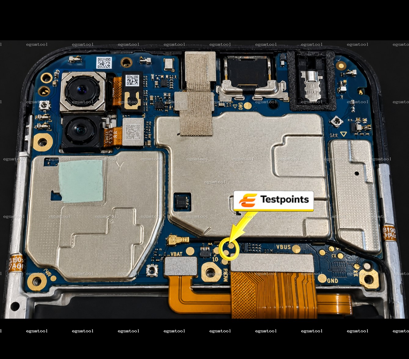 Samsung Samsung Galaxy M01 SM M015G SM M015F test point diagram — EDL ISP BROM pinout