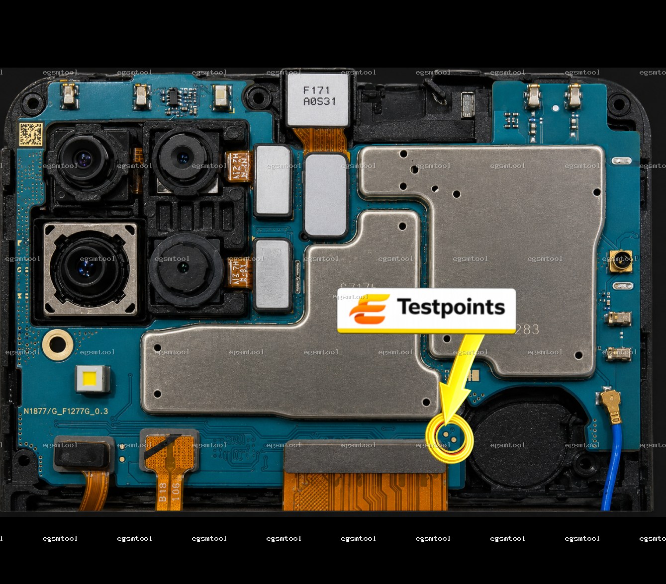 Samsung Samsung Galaxy M12 SM M127F SM M127G SM M127N test point diagram — EDL ISP BROM pinout