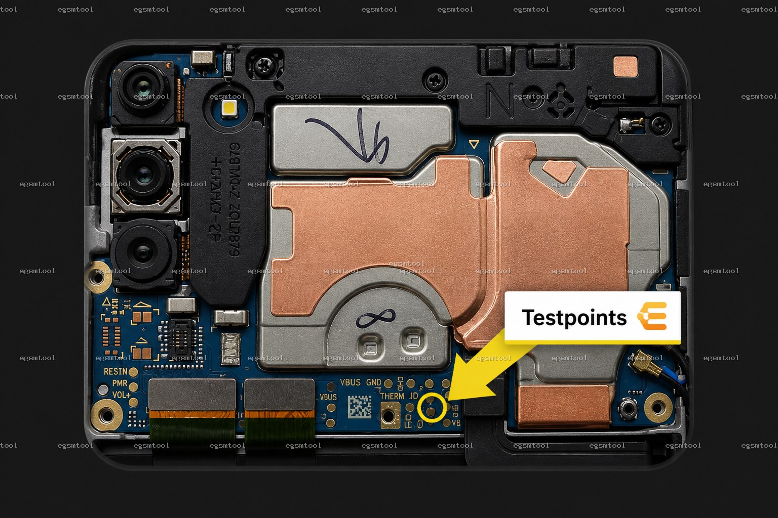 Samsung Samsung Galaxy A11 2020 models     SM-A115W     SM-A115U      SM-A115A test point diagram — EDL ISP BROM pinout