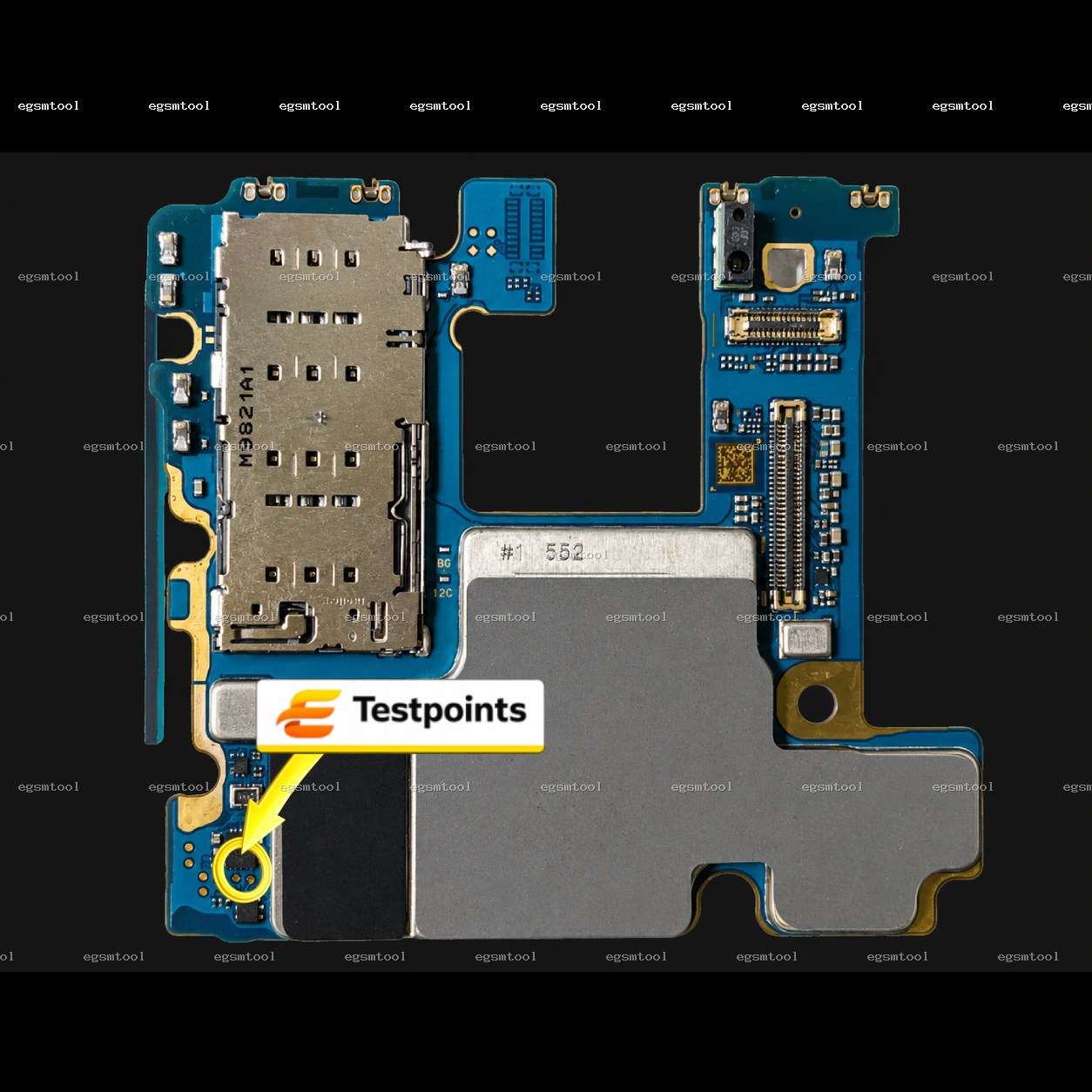 Samsung Samsung Galaxy Note 10 SM N970F test point diagram — EDL ISP BROM pinout