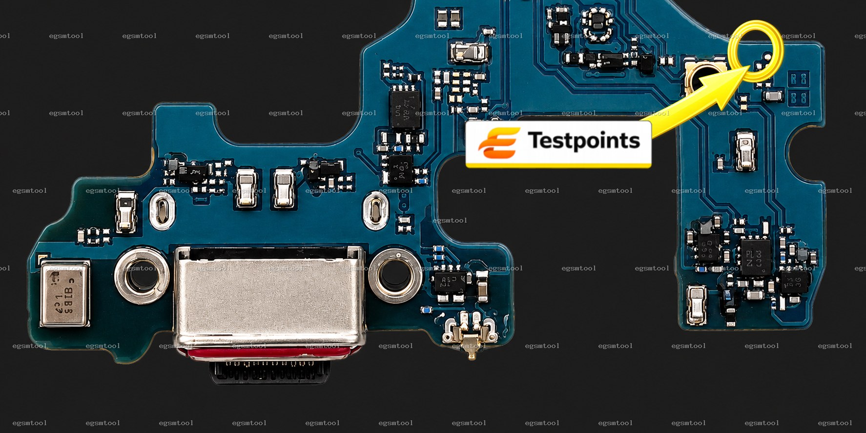 Samsung Samsung Galaxy S10 SM G973F test point diagram — EDL ISP BROM pinout
