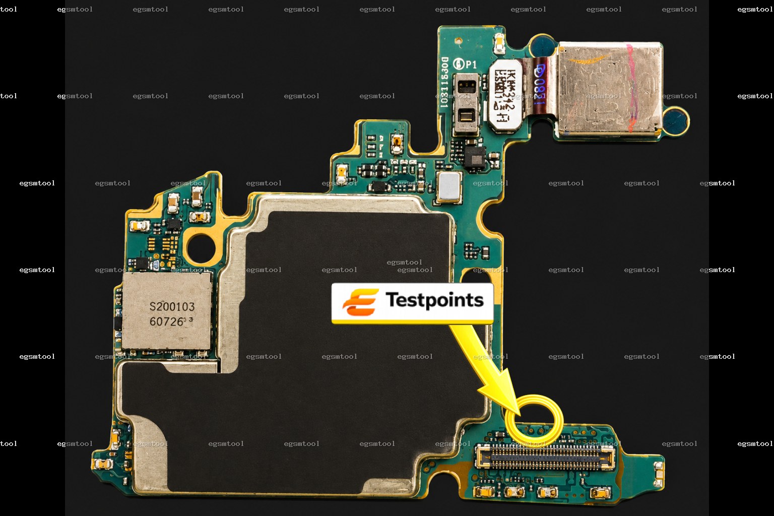 Samsung Samsung Galaxy S21 5G SM G991B SM G991N test point diagram — EDL ISP BROM pinout
