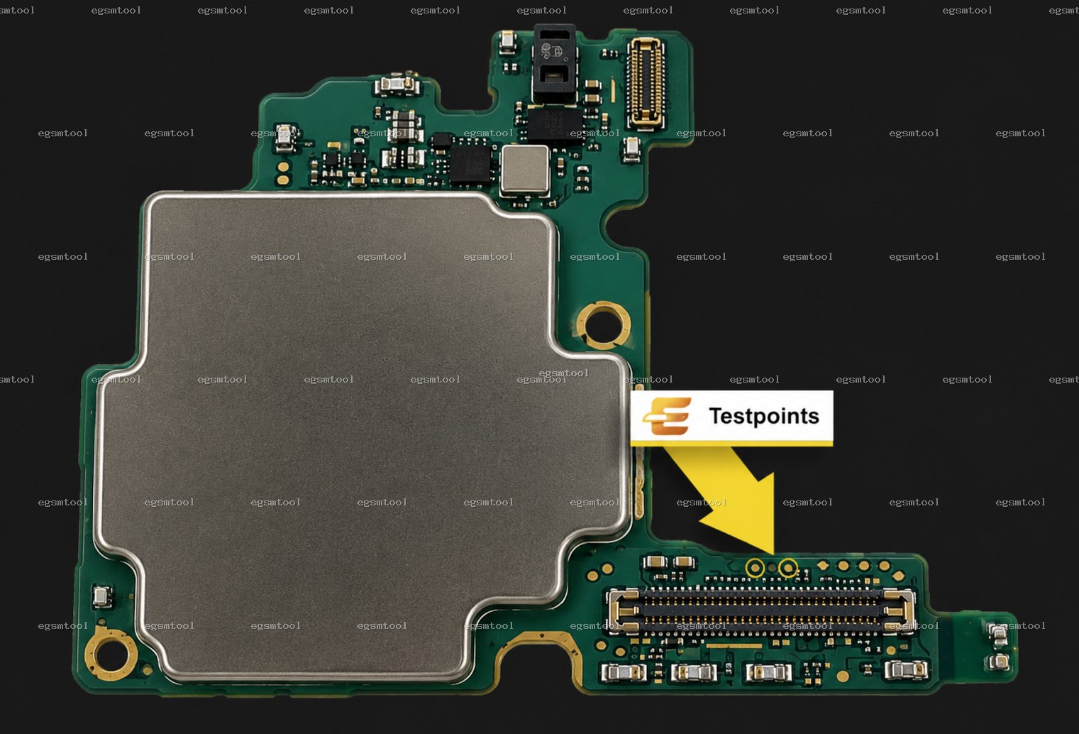 Samsung Samsung Galaxy S21 Plus 5G SM G9960 test point diagram — EDL ISP BROM pinout