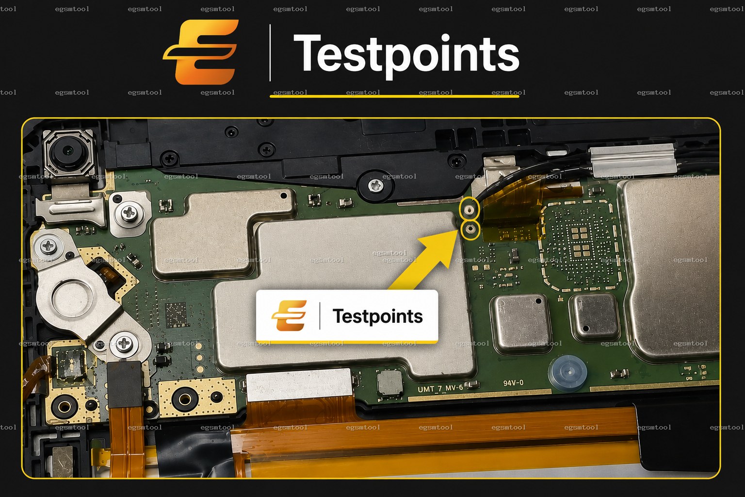 Samsung Samsung Galaxy Tab A 8.0 2019 WiFi SM T290 test point diagram — EDL ISP BROM pinout