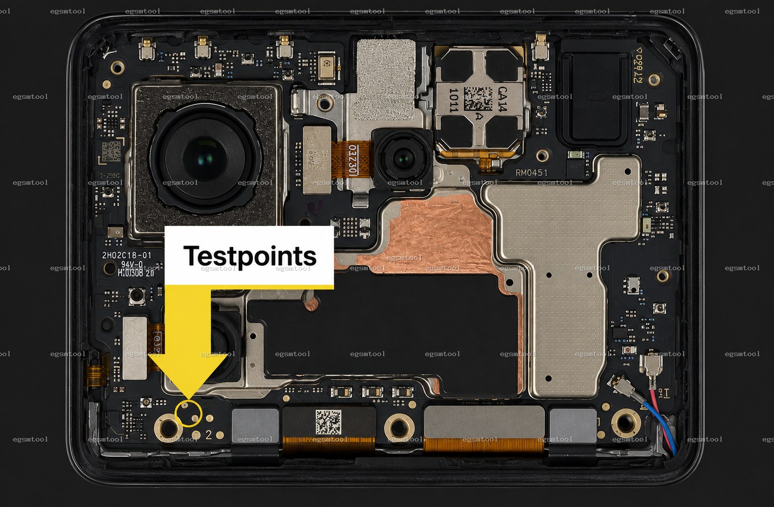 Xiaomi Xiaomi Note 13 pro 5G test point diagram — EDL ISP BROM pinout