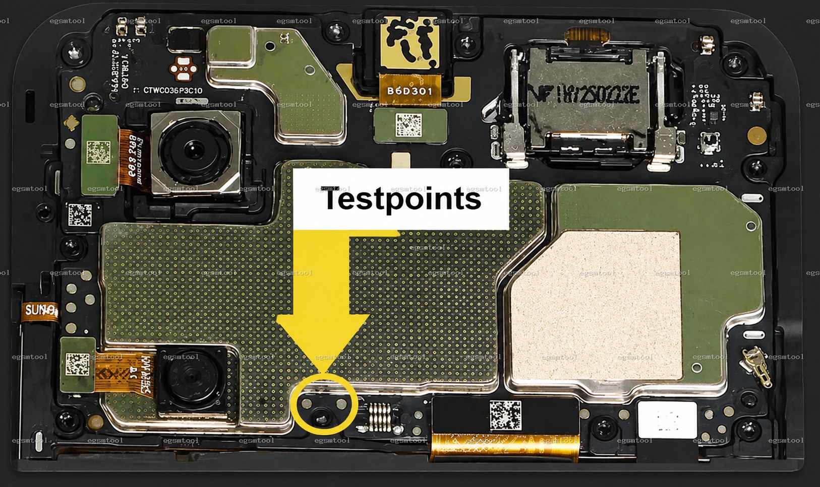 Xiaomi Xiaomi Poco C71 test point diagram — EDL ISP BROM pinout