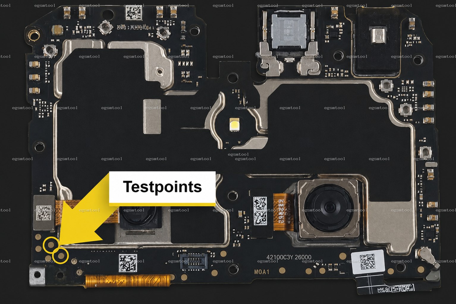 Xiaomi Xiaomi Redmi 14C 5G test point diagram — EDL ISP BROM pinout