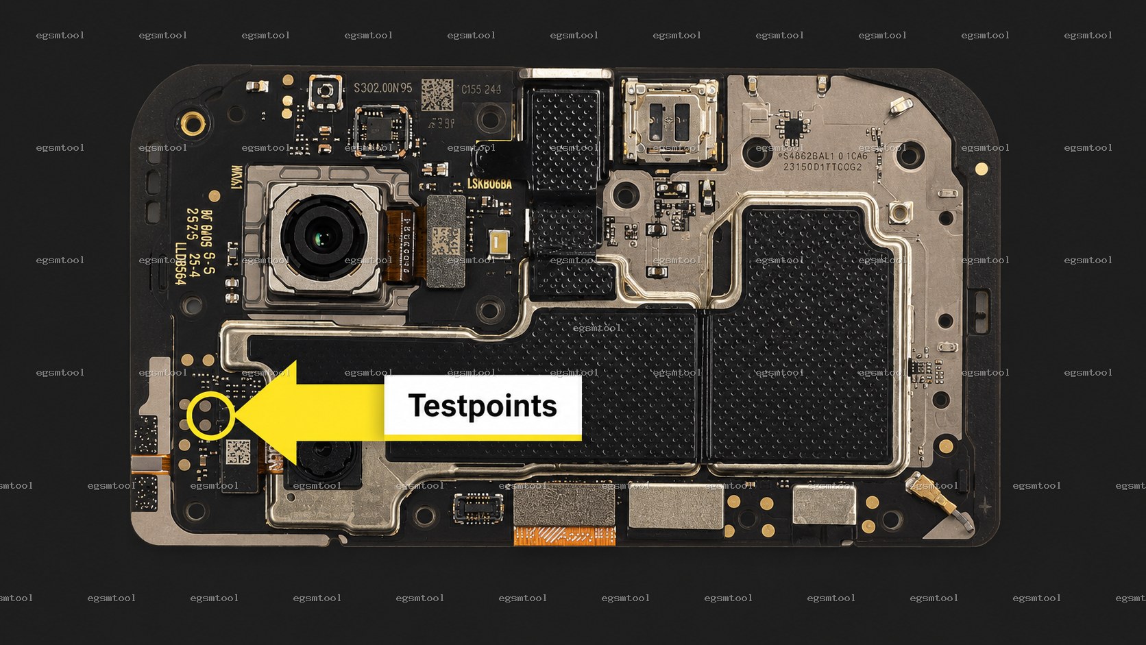 Xiaomi Xiaomi Redmi 15 test point diagram — EDL ISP BROM pinout
