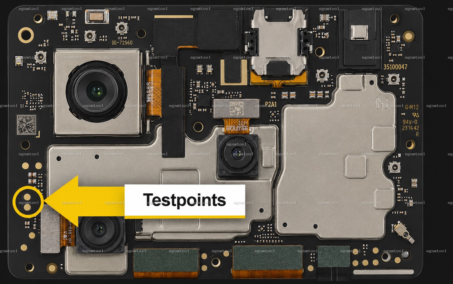 Xiaomi Xiaomi Redmi Note 14 5G test point diagram — EDL ISP BROM pinout