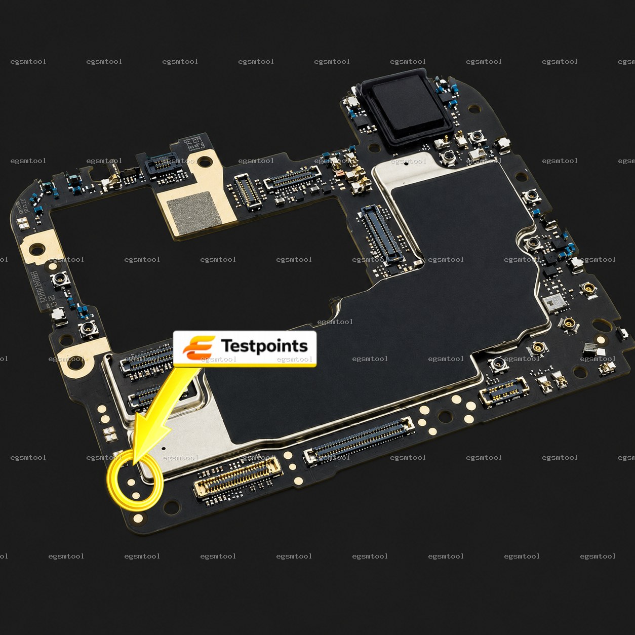 Xiaomi Xiaomi Mi 10 Lite 5G test point diagram — EDL ISP BROM pinout