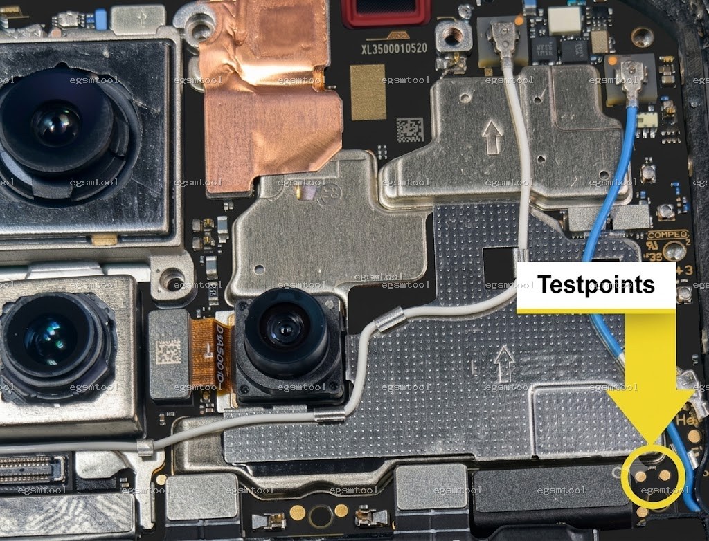 Xiaomi Xiaomi 14 test point diagram — EDL ISP BROM pinout