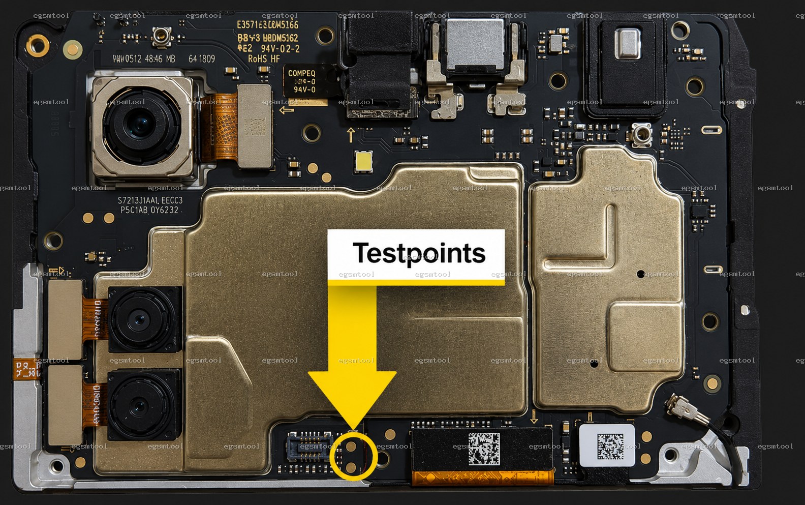 Xiaomi Xiaomi Poco C65 test point diagram — EDL ISP BROM pinout