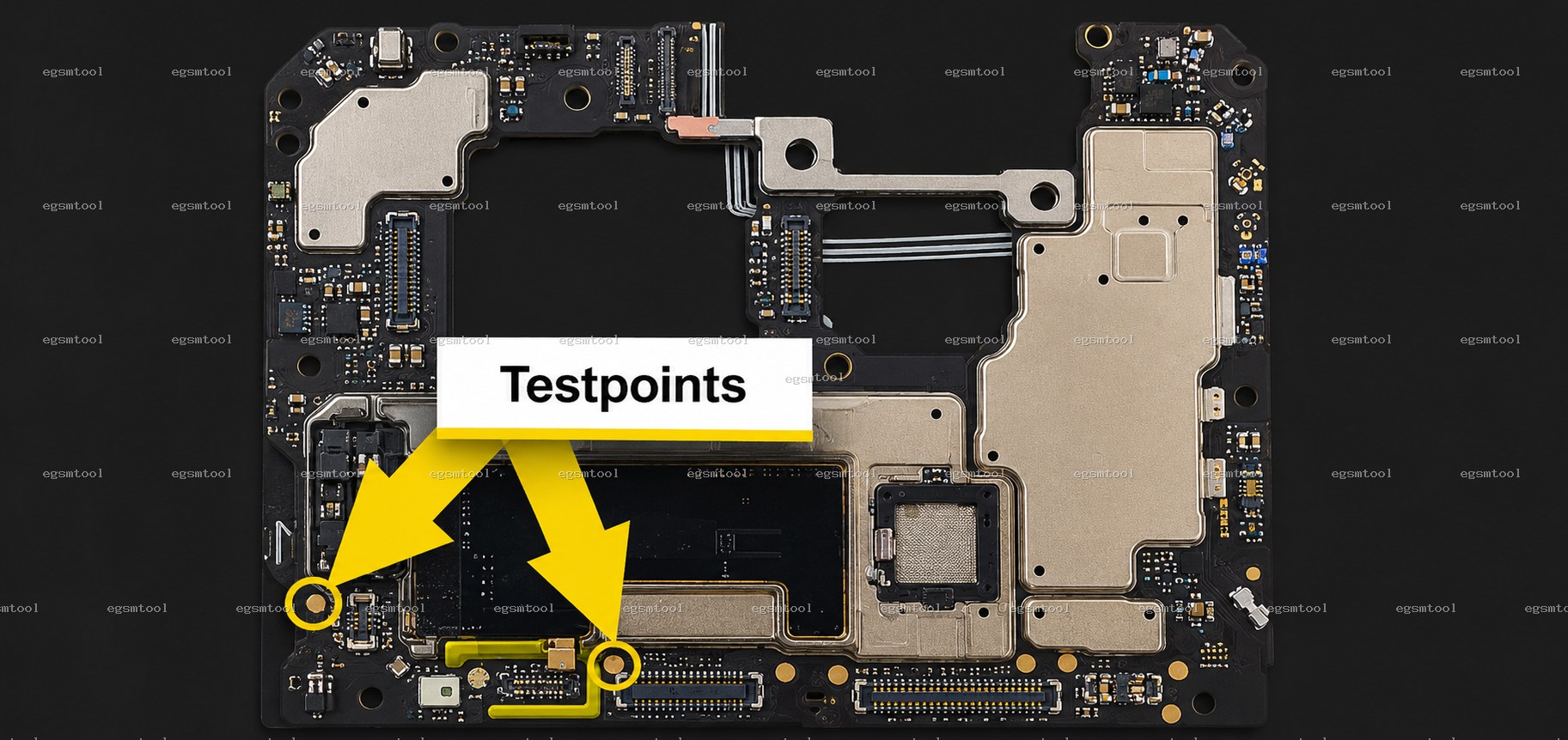 Xiaomi Xiaomi Redmi Note 14 Pro+ test point diagram — EDL ISP BROM pinout