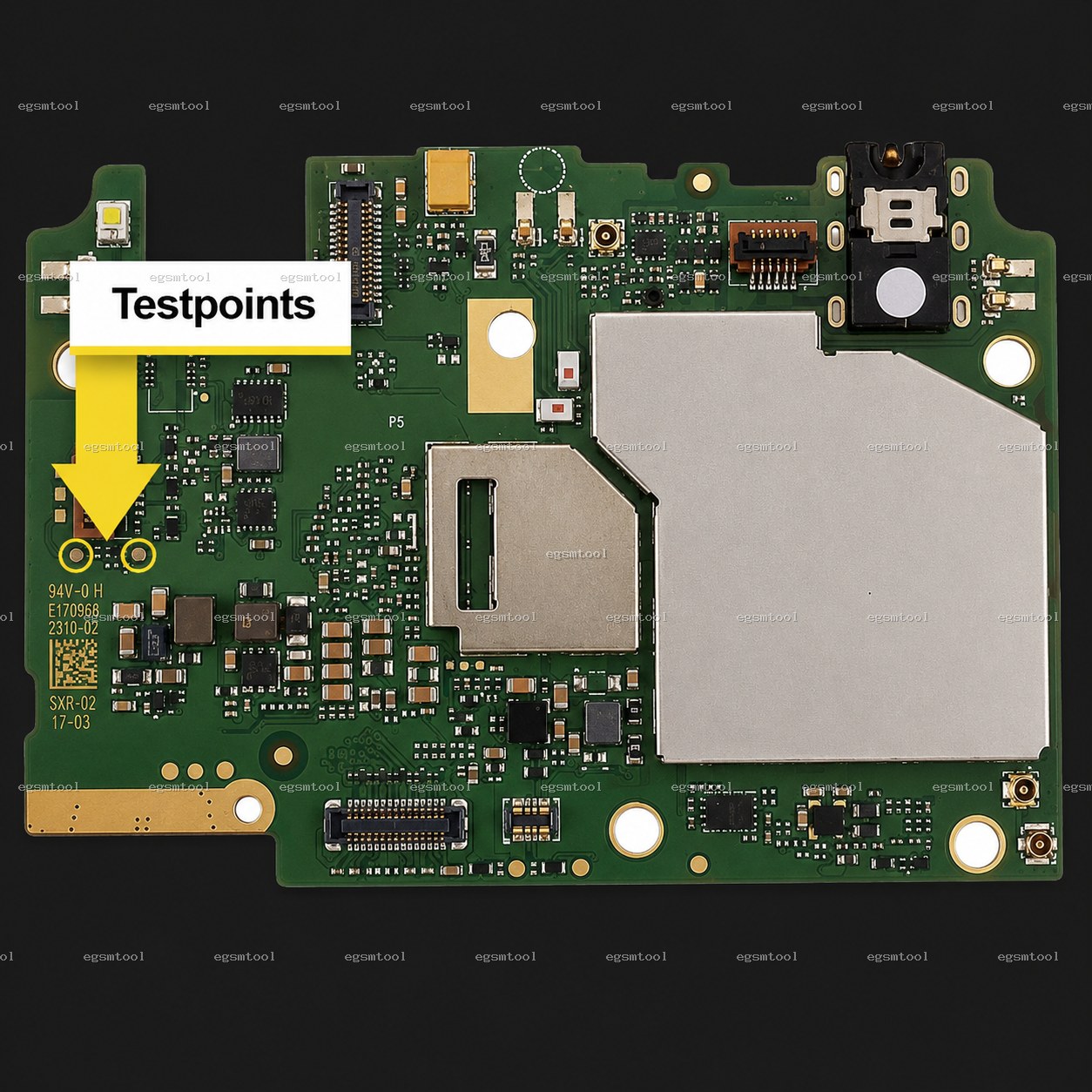 Xiaomi Xiaomi Redmi 4A test point diagram — EDL ISP BROM pinout