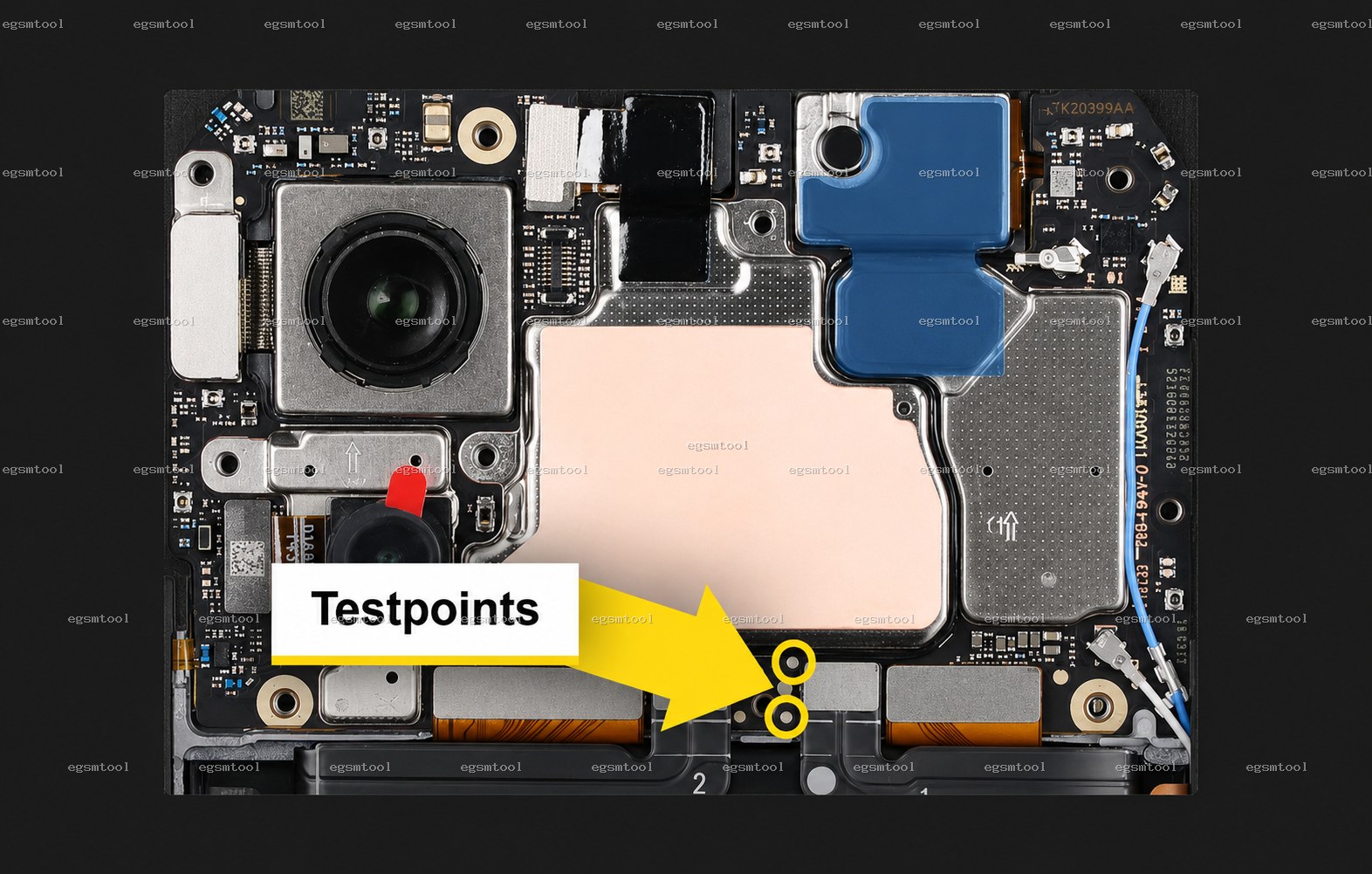 Xiaomi Xiaomi Redmi K80 test point diagram — EDL ISP BROM pinout