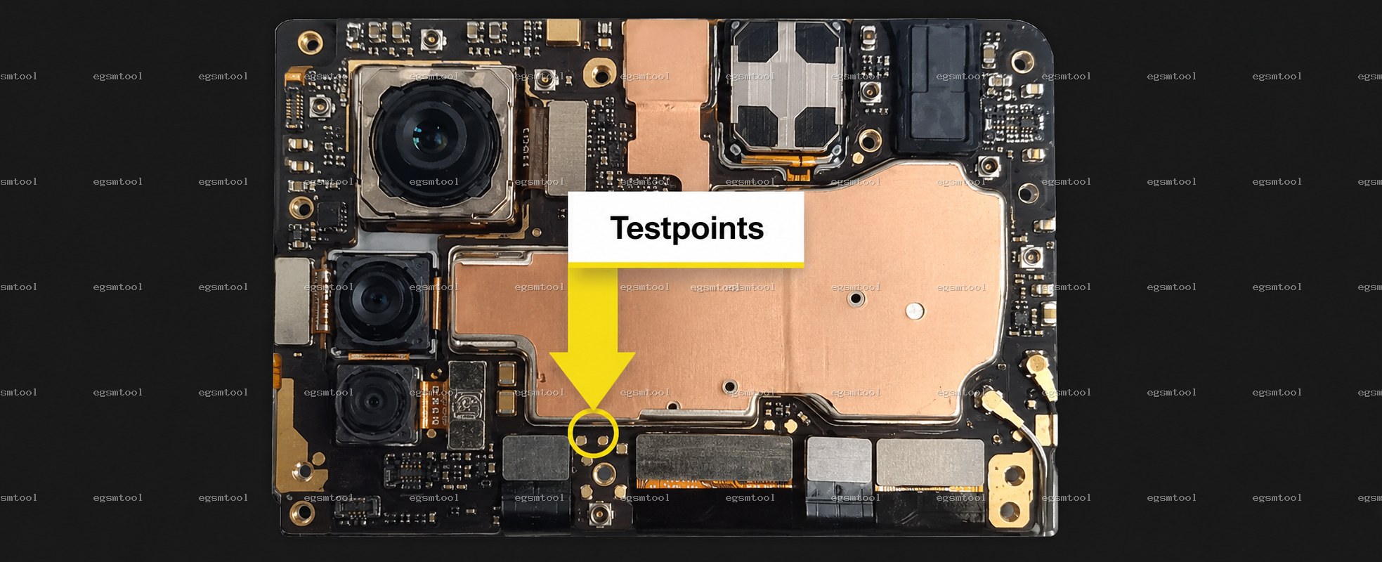 Xiaomi Xiaomi Redmi Note 11 Pro+ test point diagram — EDL ISP BROM pinout