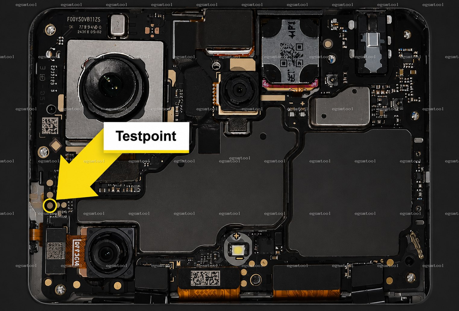 Xiaomi Xiaomi Redmi Note 13 Pro test point diagram — EDL ISP BROM pinout