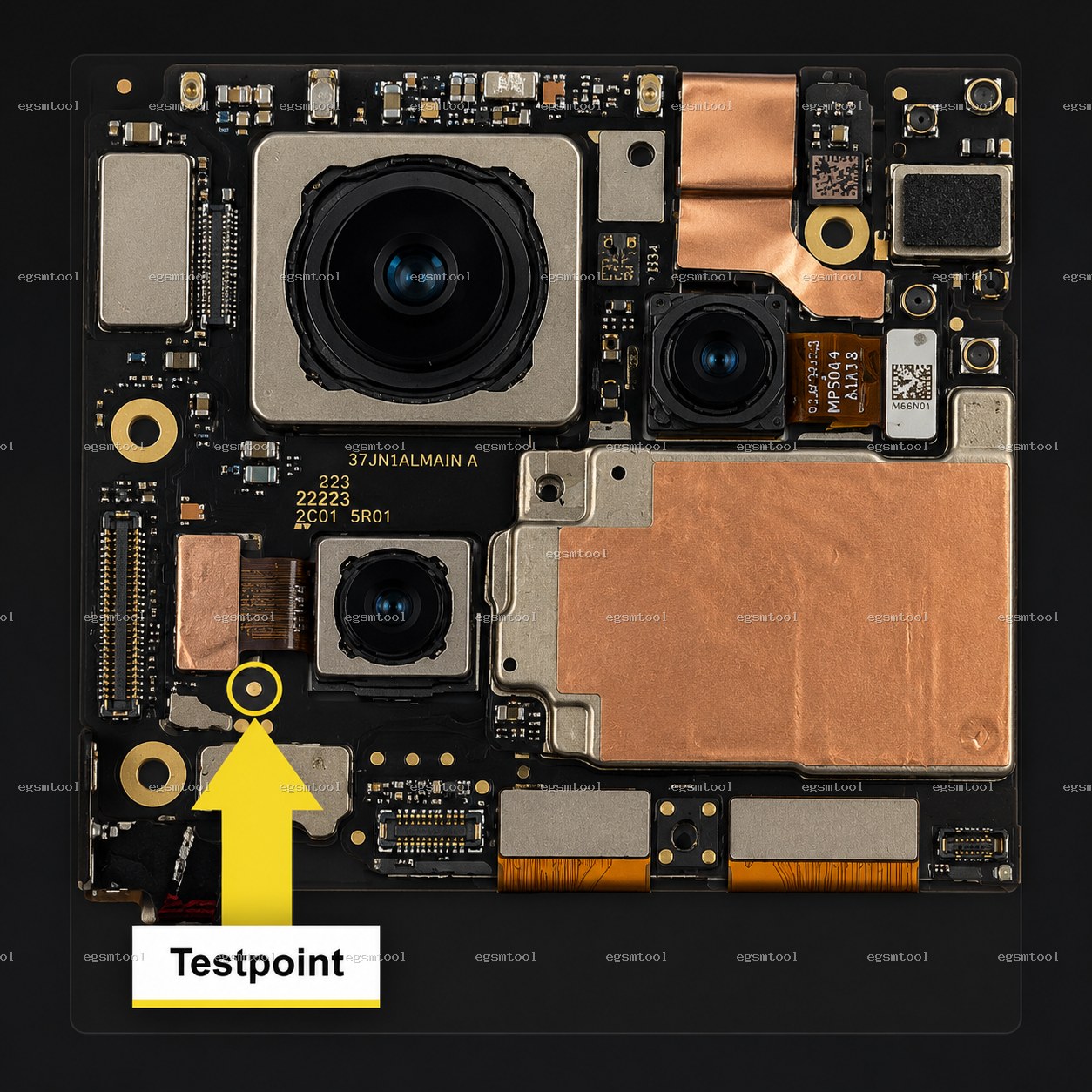 Xiaomi Xiaomi 13T test point diagram — EDL ISP BROM pinout