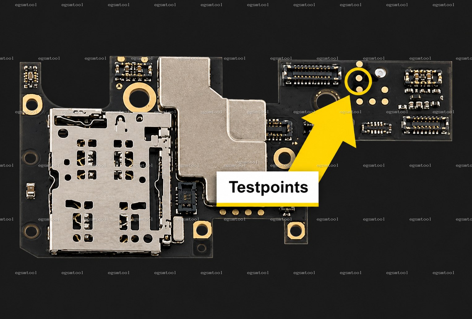 Xiaomi Xiaomi Black Shark 2 Pro test point diagram — EDL ISP BROM pinout