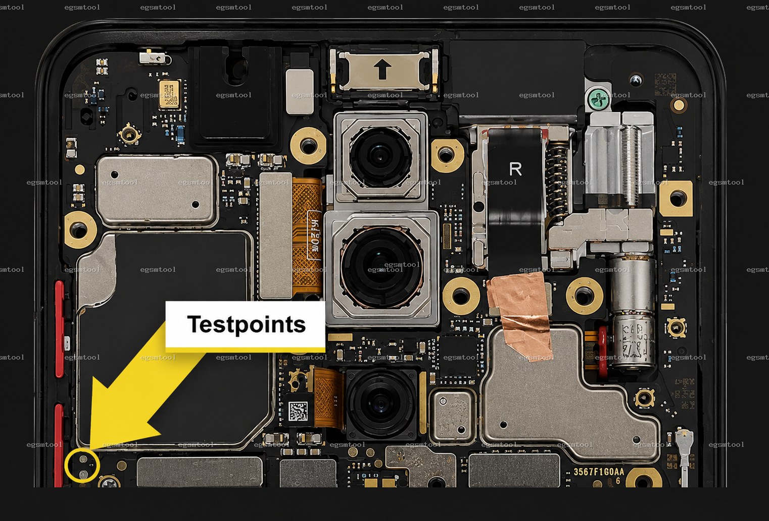 Xiaomi Xiaomi Mi 9T test point diagram — EDL ISP BROM pinout