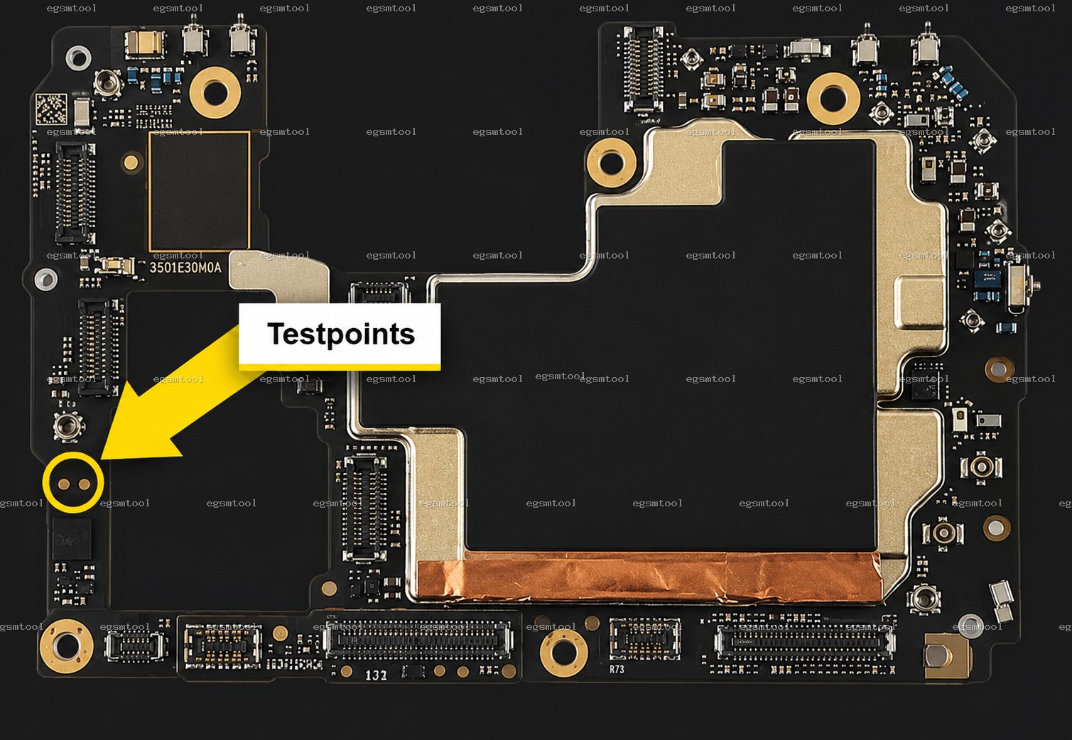 Xiaomi Xiaomi Mi 11T test point diagram — EDL ISP BROM pinout