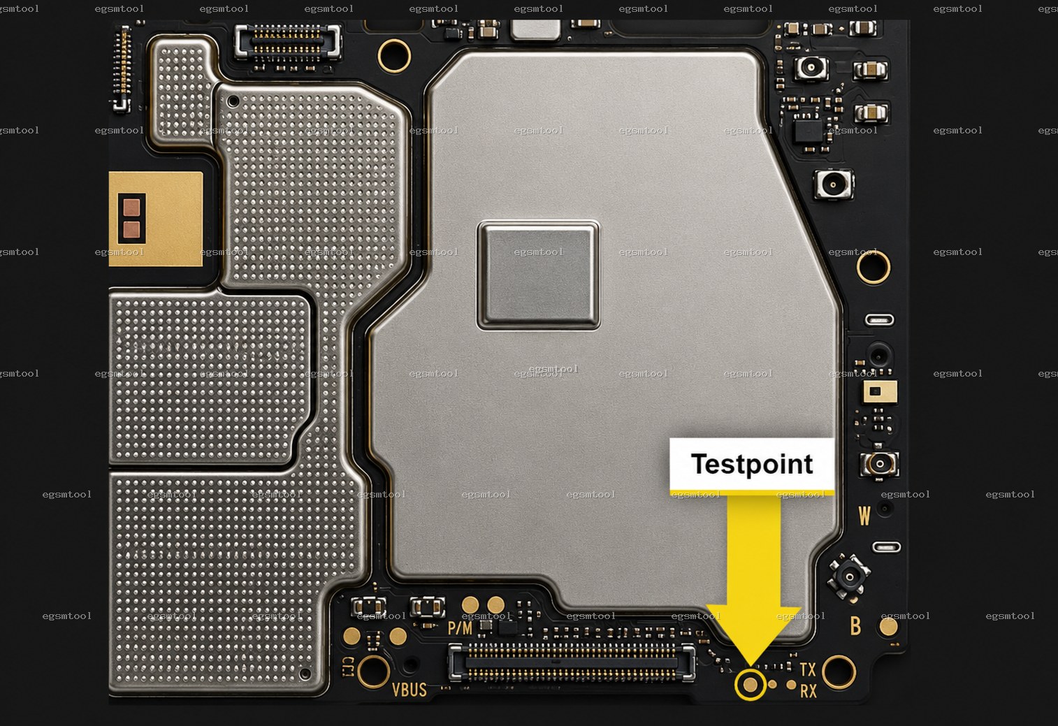Xiaomi Xiaomi Poco X5 5G test point diagram — EDL ISP BROM pinout