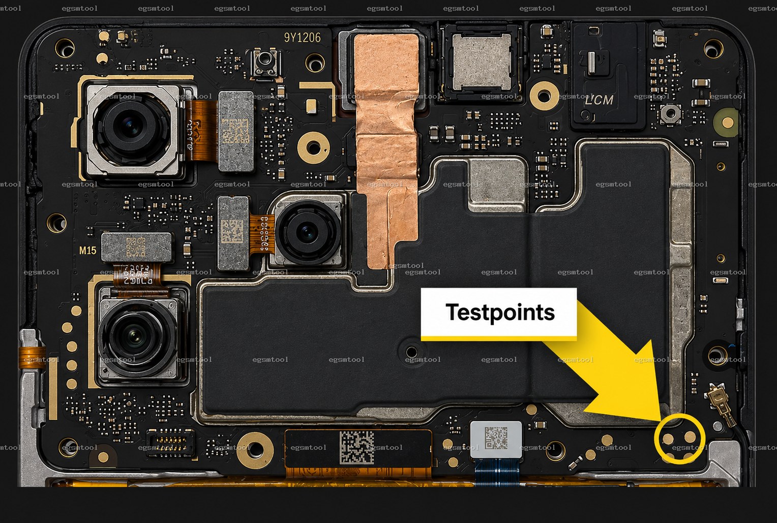 Xiaomi Xiaomi Redmi 12 test point diagram — EDL ISP BROM pinout