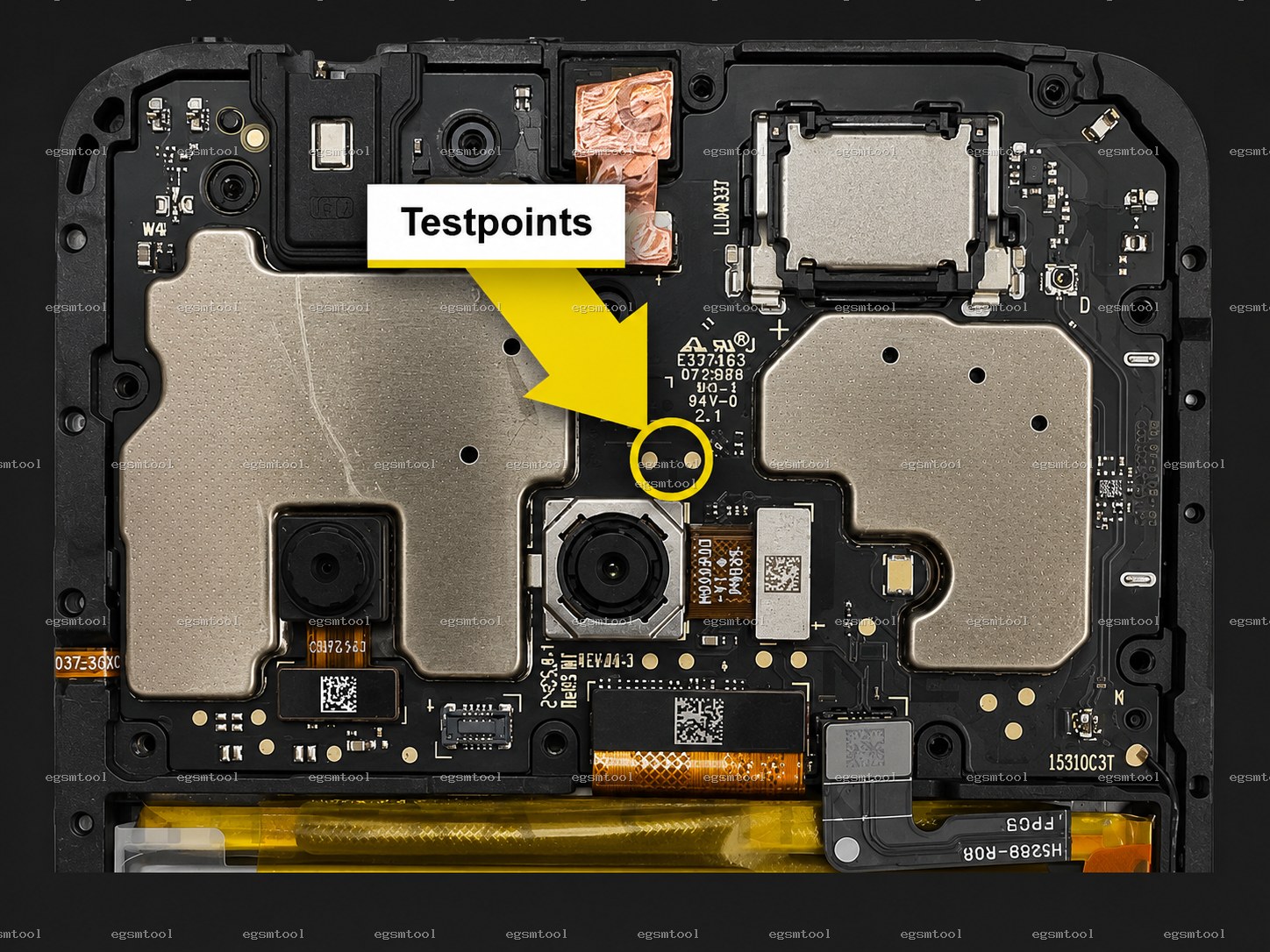 Xiaomi Xiaomi Redmi A3 test point diagram — EDL ISP BROM pinout