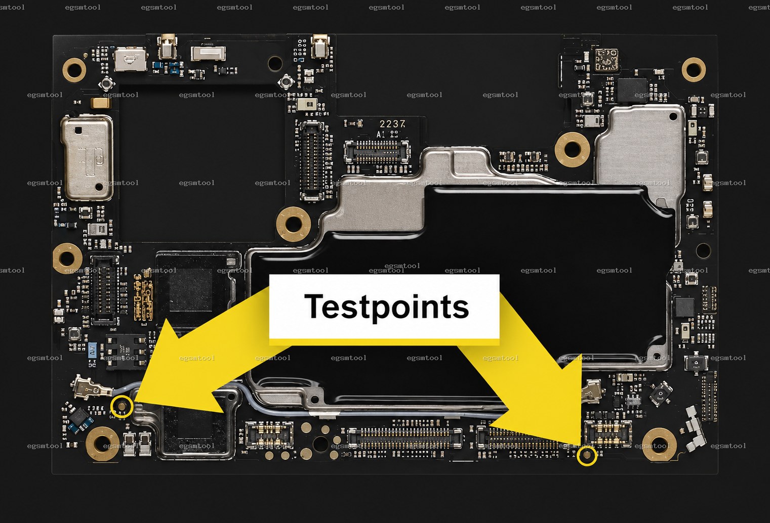 Xiaomi Xiaomi Redmi K60 test point diagram — EDL ISP BROM pinout