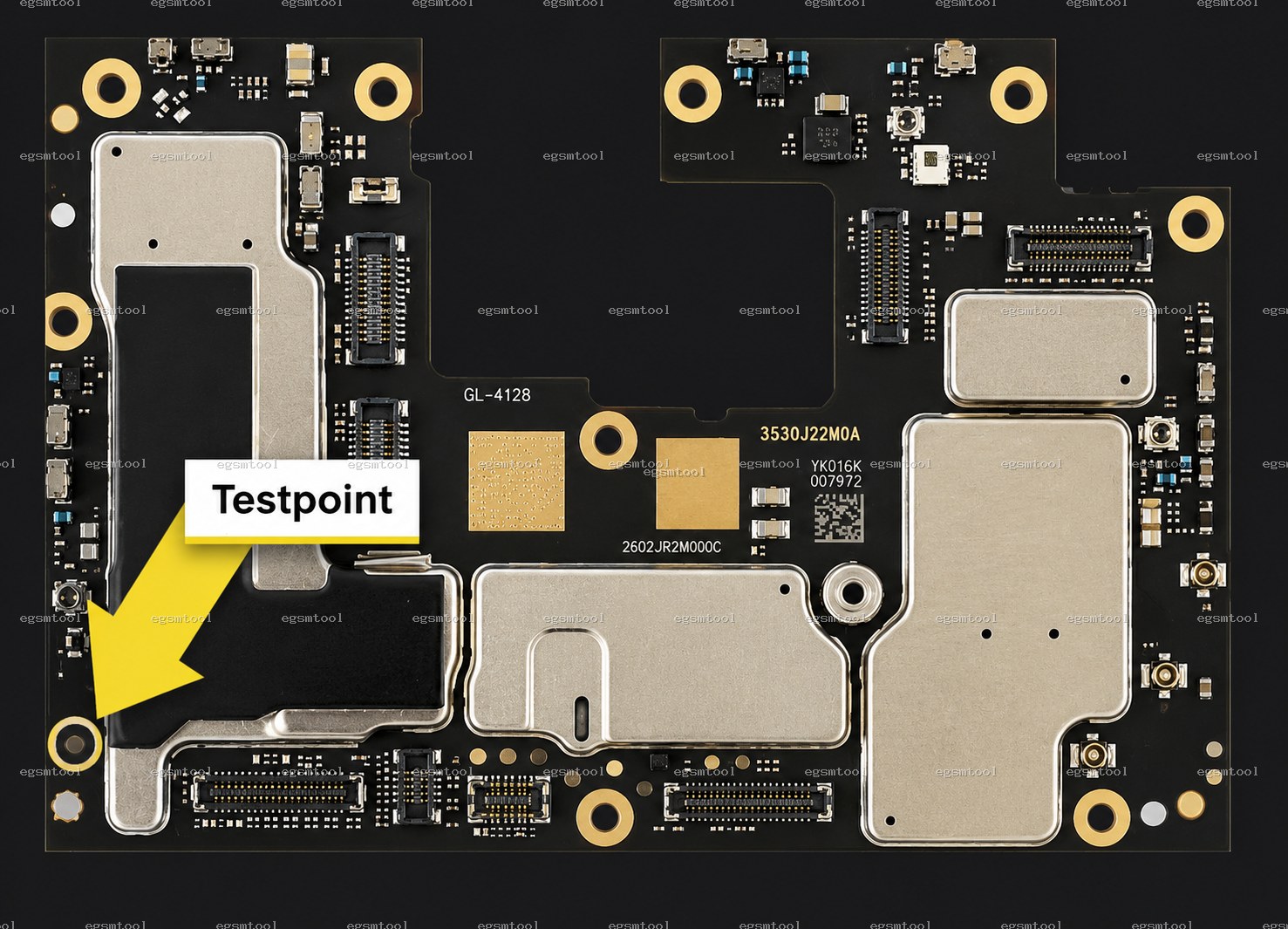 Xiaomi Xiaomi Redmi Note 9T 5G test point diagram — EDL ISP BROM pinout