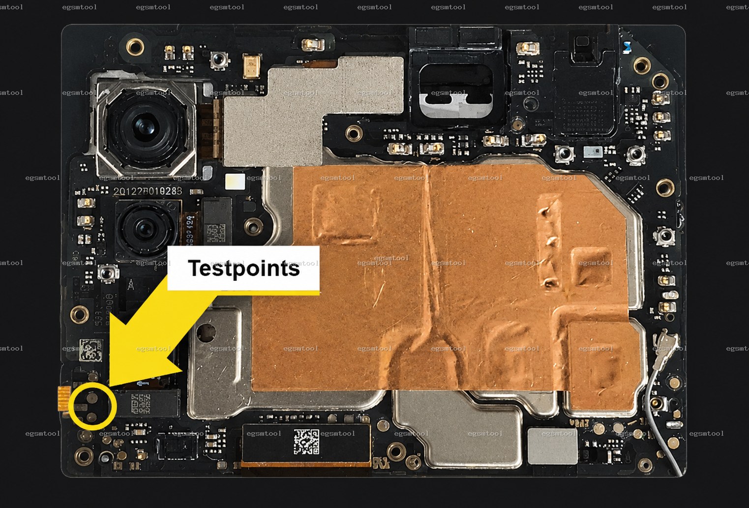 Xiaomi Xiaomi Redmi Note 10 5G M2103K19G test point diagram — EDL ISP BROM pinout