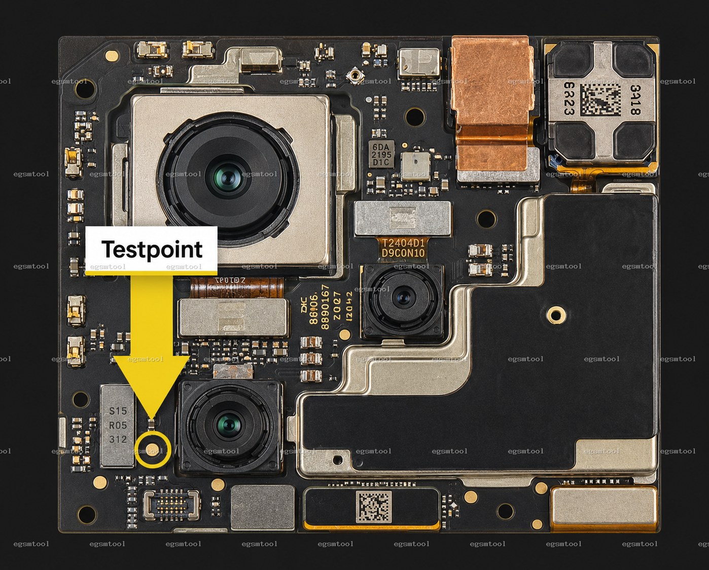 Xiaomi Xiaomi Redmi Note 12 Pro 5G test point diagram — EDL ISP BROM pinout