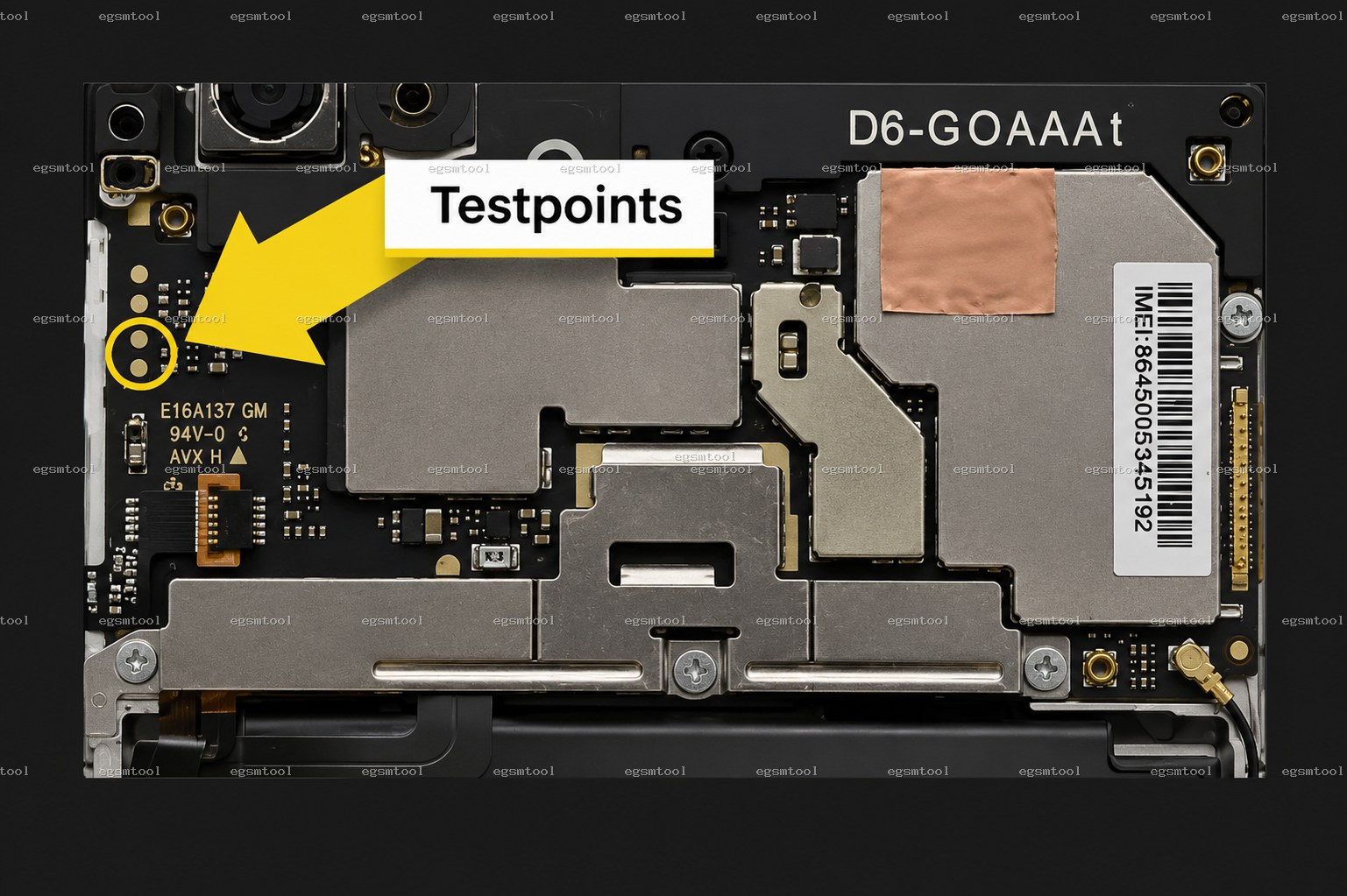 Xiaomi Xiaomi Redmi Y1 Y1 Lite test point diagram — EDL ISP BROM pinout