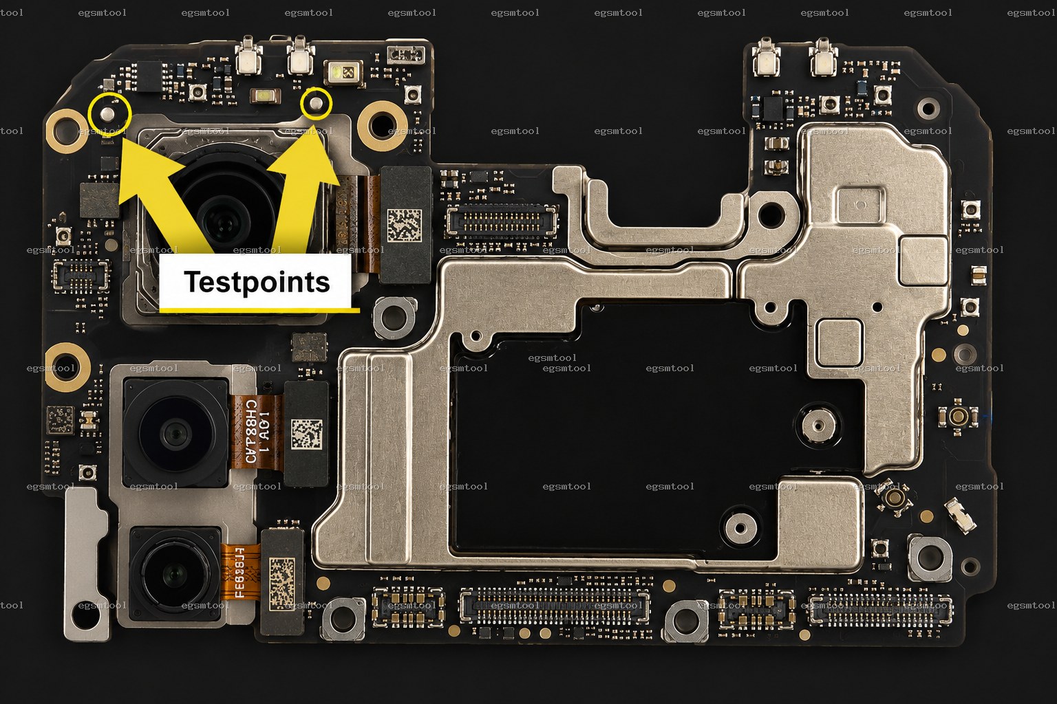 Xiaomi Xiaomi 12 Lite test point diagram — EDL ISP BROM pinout