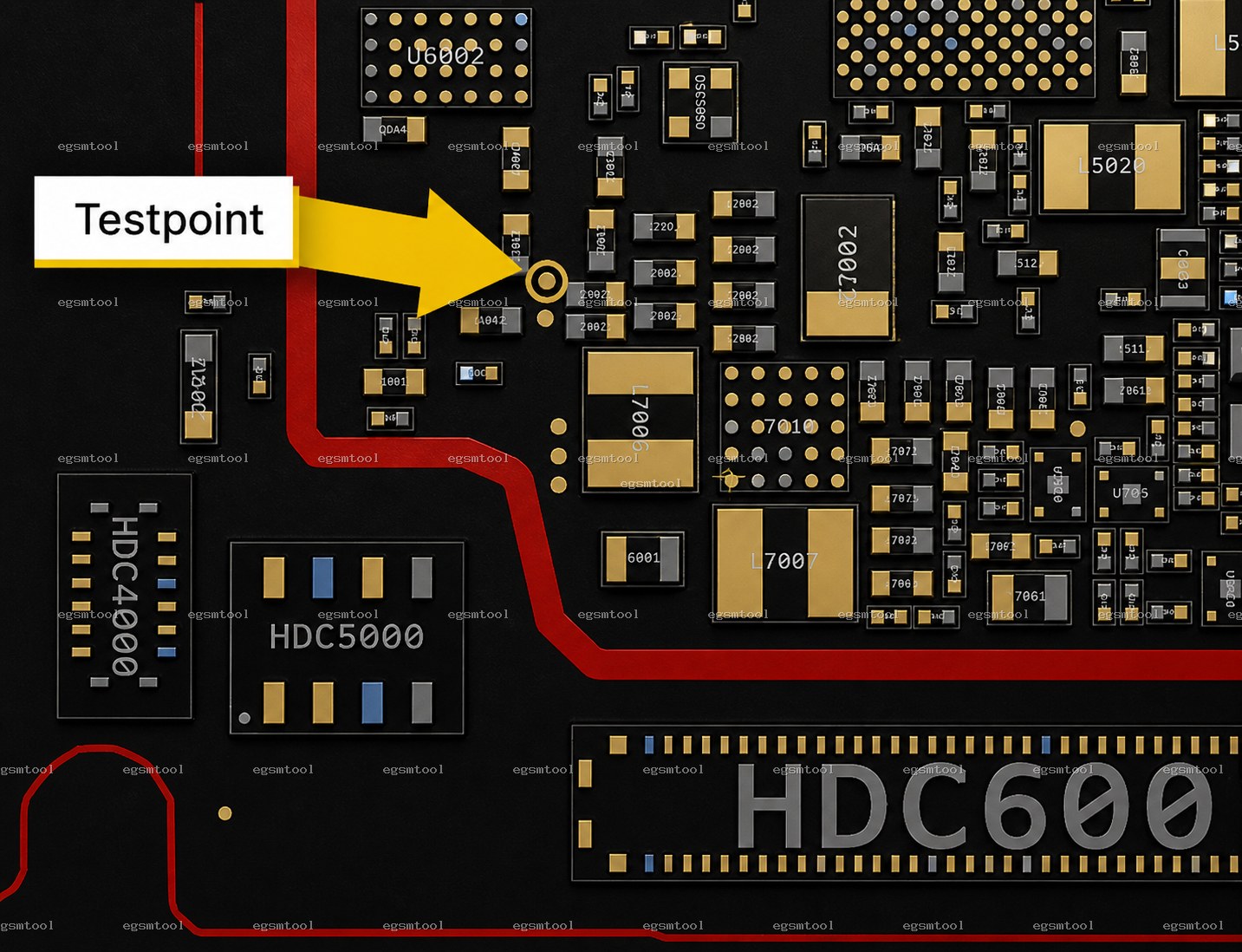 Samsung Samsung Galaxy A70 models   SM-A705F test point diagram — EDL ISP BROM pinout