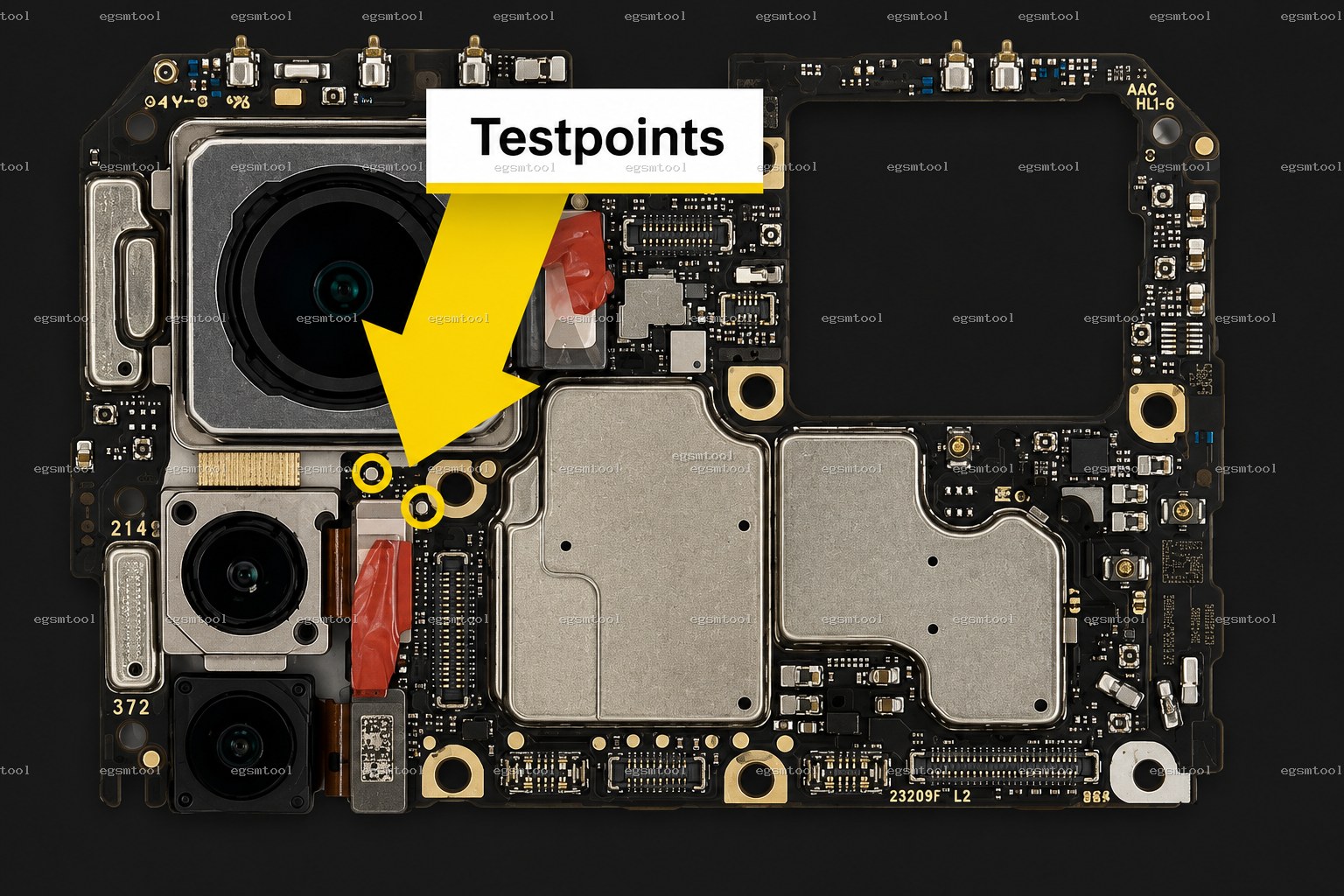 Xiaomi Xiaomi 12 Pro test point diagram — EDL ISP BROM pinout